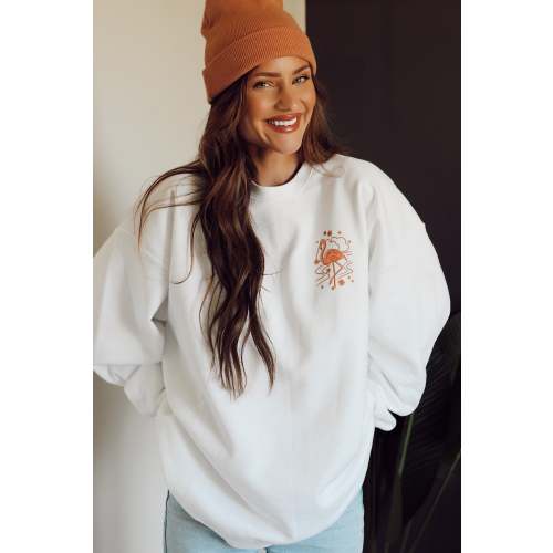 Get Your Pink Back White Crewneck