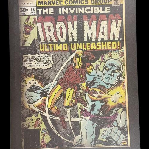 Iron man marvel comic wall decor poster on thick...