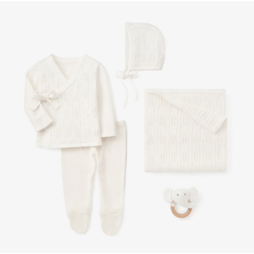 White Baby Layette Gift Set w. Box