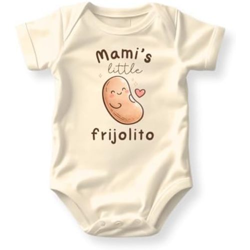 Mami's Little Frijolito Baby Bodysuit, Bean Kids Tee