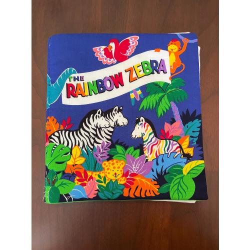 The Rainbow Zebra | Fabric Book