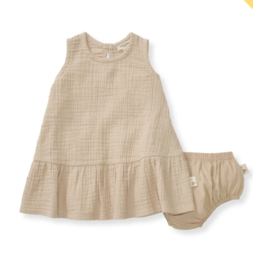 Mommy & Me Matching Crinkle Muslin Baby Girl Dress