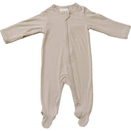 Mebie Baby Oatmeal Bamboo Zipper Gender Neutral