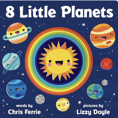 8 Little Planets: A Solar System Book for Kids with Unique Planet Cutouts