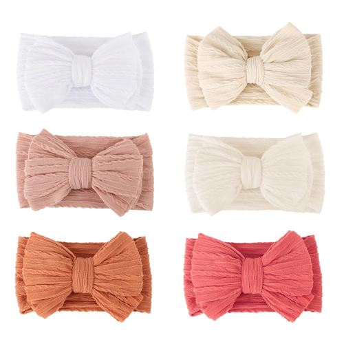 Baby Bows Headbands Nylon Baby Girl Headbands Soft Handmade Hairbands Toddler Hair Accessories for Girls Baby Newborn Infant Kids