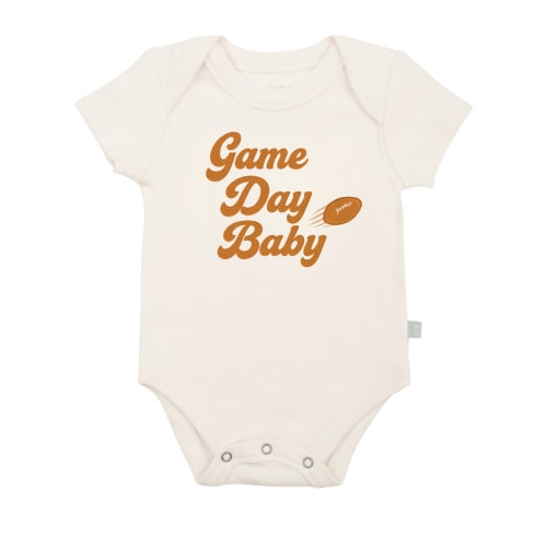 Baby Graphic Bodysuit - Game Day Baby | 100% Organic - – Finn + Emma