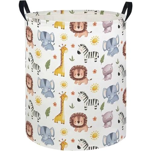 Baby Laundry Hamper kids laundry Basket Waterproof Laundry Bag for Bedroom Toy Clothes Organizer Room Décor(Animal)