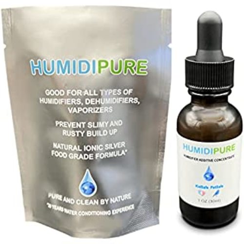 Humidifier Drops - Natural Food Grade Concentrate, Formula Prevents Slimy Buildup on Surfaces, Reduces Scaling - Cleans & Deodorizes Water Inside All Humidifier Models, 100+ Day Supply, Made in USA