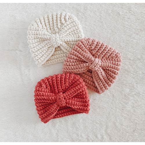 CROCHET PATTERN - Crochet Baby Turban| Crochet Hat| Crochet Bonnet| Crochet Beanie| Newborn, Baby, Toddler, Child, Teen and Adult - PDF