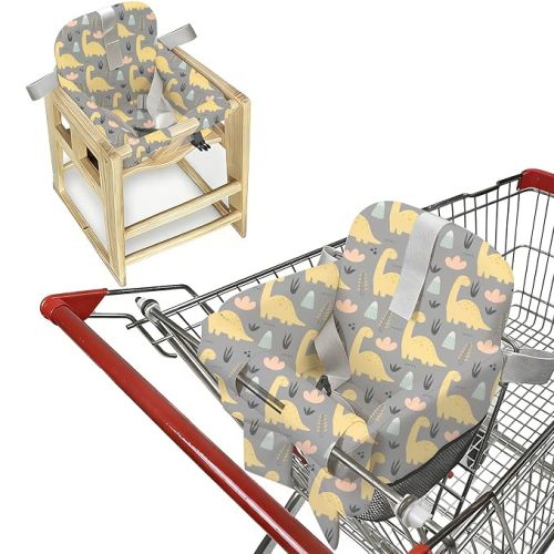 Padded Shopping Cart Cover for Baby & Toddler-Dinosaur Print