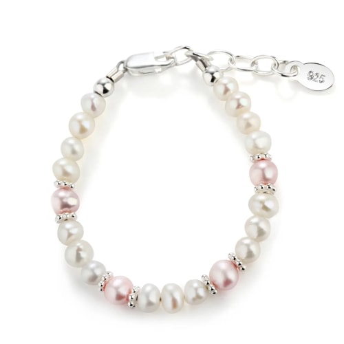 Pearl Bracelet - Pink & White
