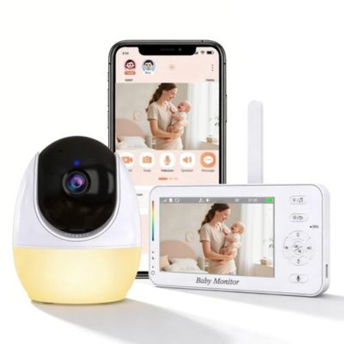 Smart Video Baby Monitor 1080P WiFi with 4.3" Display Night Vision Two-Way Audio Camera
