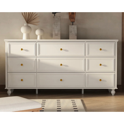 Canora Grey Classic Elegance 9-Drawer Dresser With Brass Knob Handles - Timeless & Reviews | Wayfair