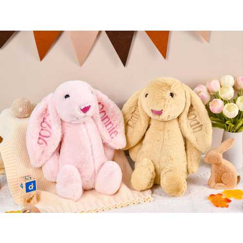 Personalized Bunny Rabbit Toy,Custom Monogrammed Bunny Rabbit,Baby Shower Gift,Bunny Soft Plush Toy,Fluffy Bunny gifts,Gift for Baby
