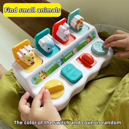 Montessori Early Learning Toy, Pop-Up Animal Mechanical Box, Learning Box For Logic And Memory Development, Ideal Gift For Ages 0-3, Halloween & Christmas Present | SHEIN USA