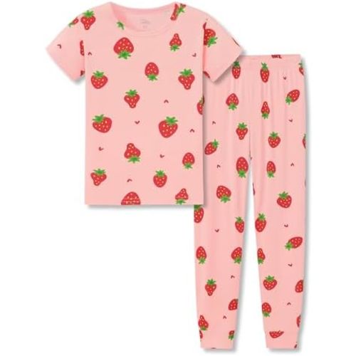 Tebbis Snug-Fitting Unisex Pajamas for Boys & Girls – Soft Modal Fiber Toddler/Little PJs Blue Dino Jammies Size 2T-7