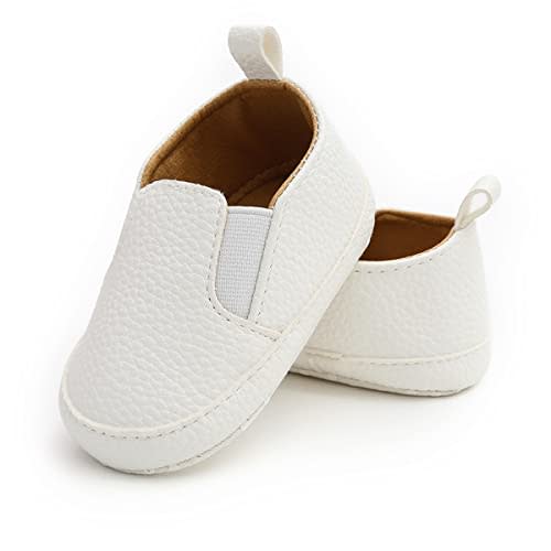 Morbido Infant Baby Boys Girls Canvas Sneaker Toddler Slip On Anti Skid Newborn First Walkers Candy Shoes for 0-18 Months