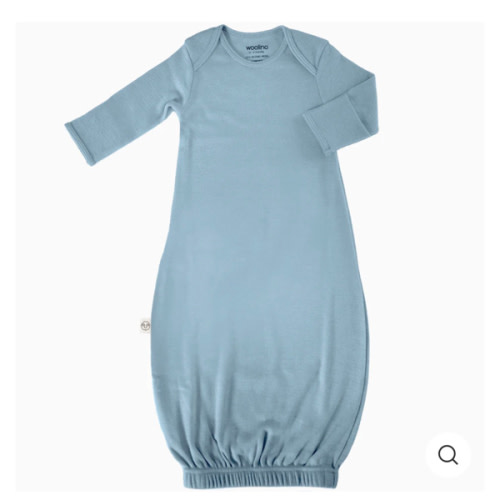 Merino Wool Baby Gown |Natural Merino Wool Baby Sleepwear – Woolino