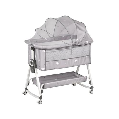Advwin 3 in 1 Baby Bassinets Bedside Crib with Mattress 6 Height Adjustable Bedside Bassinet for Newborn