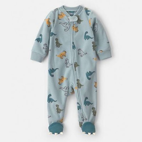 Baby Boy Carter's Fleece 2-Way Zip Sleep & Play Pajamas - Size Newborn