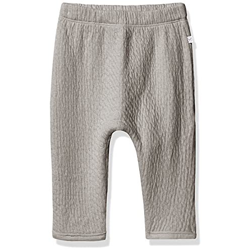 HonestBaby Matelasse Harem Pants Cozy Roomy Fit Pull on Bottoms 100% Organic Cotton for Infant Baby Boys, Girls, Unisex