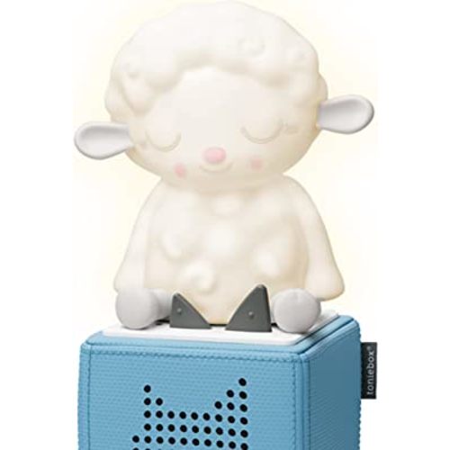 Tonies Night Light - Sleepy Sheep Audio Play Character from Sleepy Friends | Warm Glow | 90 Minutes of Beautifully Composed Melodies | Record Your Own Bedtime Stories