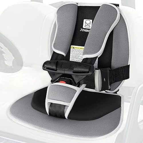 Upgraded Universal Golf Cart Positoner - 5-Point Design to Secure Little Ones in Golf Cart, Soft & Comfortable Child Cushion, Easy to Install, Adjustable Straps