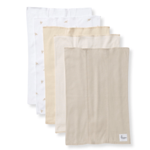 Hello Moon Organic Cotton Burp Cloths 5 Pack