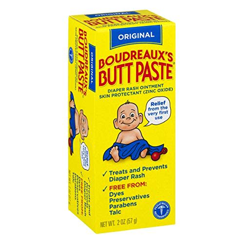 Boudreaux's Butt Paste Diaper Rash Ointment | Original Formula | 2-Ounces Tube | 1-Unit