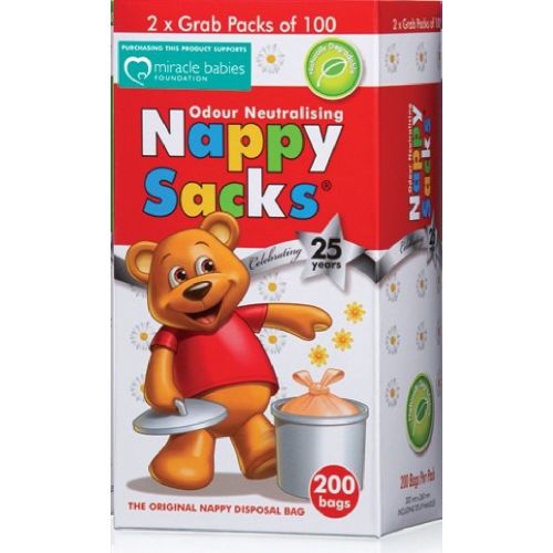 Nappy Sacks Disposable Nappy Bags 200 Pack