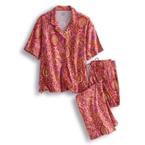 Vera Bradley Women's Outlet Cotton Button-Down Pajama Set