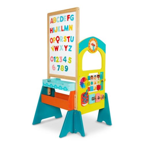 B. toys School Play Set - Schoolhouse Fun: Includes White Board, Wood Material, 49 Pieces, Encourages Creativity