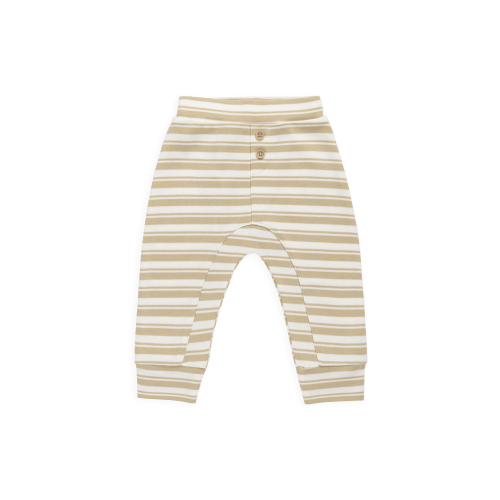 Pima Cotton Wesley Pant - Double Stripe Hay/Cloud