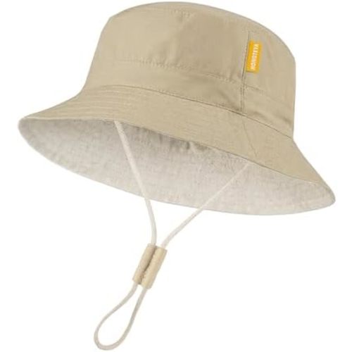 Baby Sun Hat for Toddler Kids Bucket Hat Summer Beach Essentials UPF 50+ Sun Protection Bamboo Rayon Baby Hats for Boys Girls