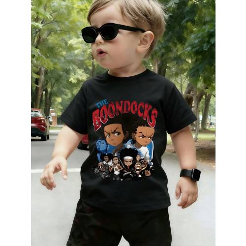 Boys Polyester Graphic Tee Ultra Comfortable Super Soft Cartoon Print Relaxed Fit Stylish Daily Wear New Arrival Express Delivery