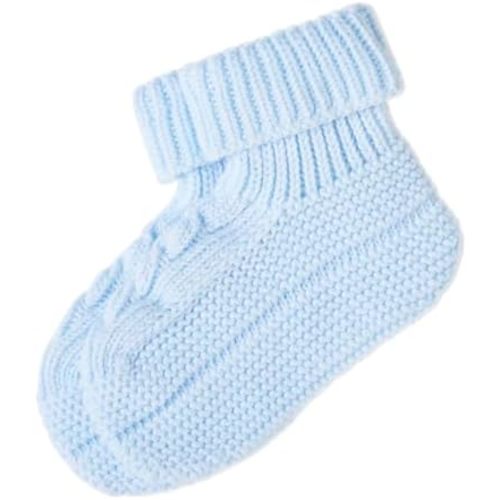 POLO RALPH LAUREN Unisex-baby Baby's Bootie with Cable 1 Pair Pack Soft Cotton Comfort