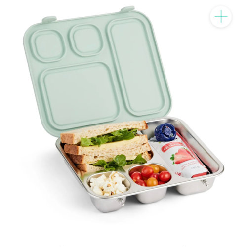 Stainless Steel Bento Lunch Box with Silicone Lid (Sage)
