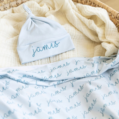 Personalized swaddle blanket