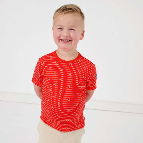 Disney Mickey Stripe Relaxed Tee – Little Sleepies