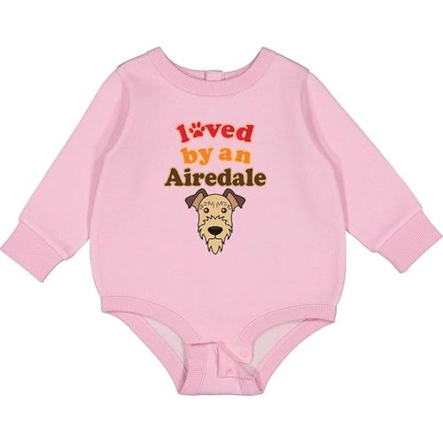 inktastic Airedale Terrier Dog Lover Baby Fleece Bodysuit