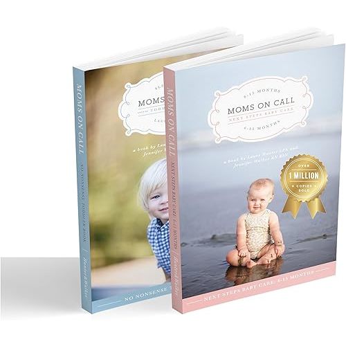 Moms on Call 2 Book Bundle | Next Steps Baby Care & Toddler Book 6 Months-4 Years | Parenting Set Product Bundle