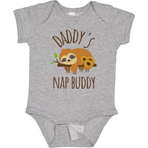 inktastic Daddys Nap Buddy Sloth Baby Bodysuit
