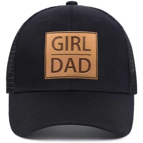 Girl Daddy Hat for Men Fathers Day Birthday Gifts for Papa from Daughter New Dad Gifts for Men Black