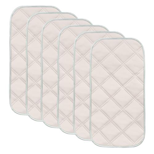 Sunny zzzZZ 6 Pack Baby Waterproof Changing Pad Liners - Quilted Thicker Ultra Soft Changing Table Cover Liners - Durable & Easy to Clean - Pink - 23" x 11"