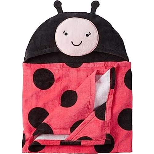 Baby Bath Towel Hooded (Multiple Styles) (Ladybug)