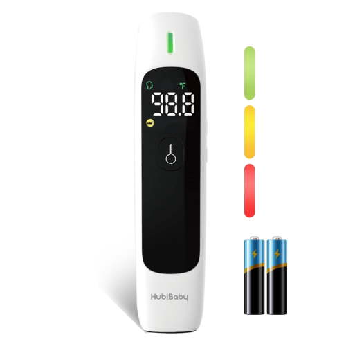 HuBDIC Hubibaby No-Touch Forehead Thermometer, Digital Infrared Thermometer for Adults and Kids, Touchless Baby Thermometer with Age Range Mode, Large LED Display and 35 Memory Function, FC-IR207