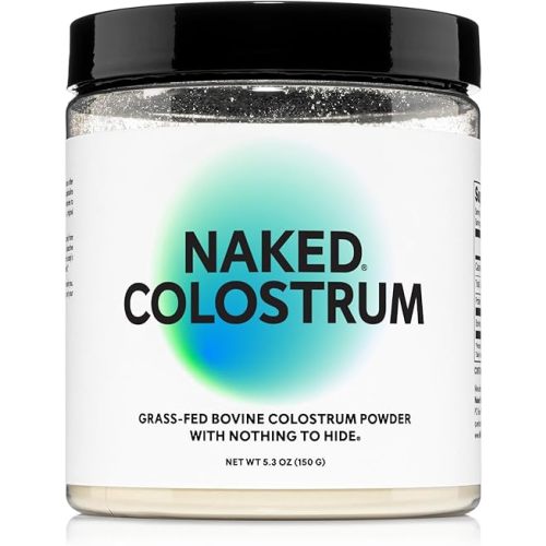 NAKED Colostrum Powder – 100% Grass-Fed Bovine Colostrum Supplement from US Farms | Tested at 20%+ IgG | Gut Health, Immunity, Recovery & Skin Support - 150 Servings