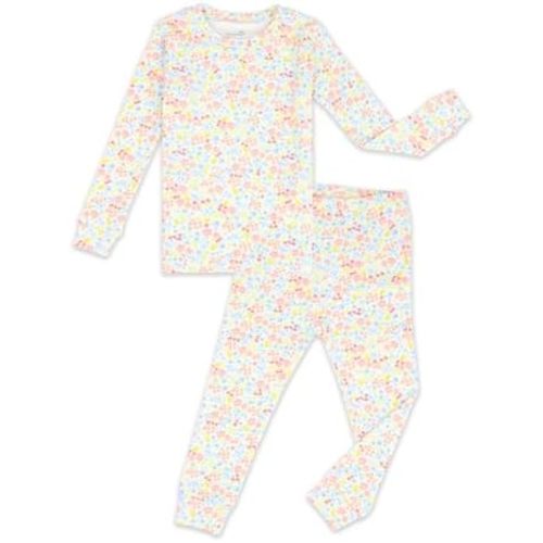 moimoln 6M-8Y Baby & Toddler Girl Floral Pajamas Soft Modal Cotton Breathable Snug-Fit Long Sleeve Sleepwear Set