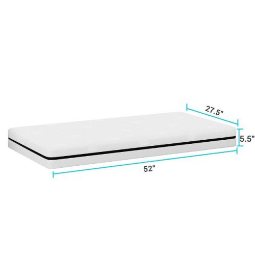 Serweet Baby 2-Stage Crib and Toddler Mattress with Cooling Gel Memory Foam, Washable Cover, Breathable Design, Skin Friendly