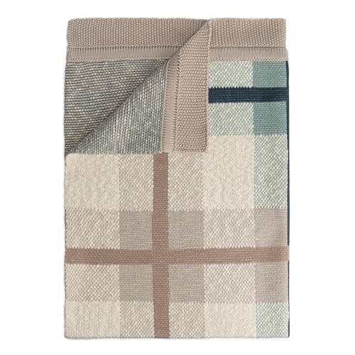 Crane Baby Knitted Baby Blanket, Charlie Farmhouse Plaid Collection, Cotton Blankets, Crib Blanket, Stroller Blankets for Babies, Gender Neutral Nursery Decor, Knit Baby Quilt